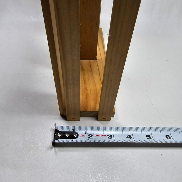 Napa Valley 24 Cassette Wooden Storage Crate w/ Divider & Square Embossed Logo - Picture 7 of 7